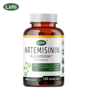 Liife Artemisinin (from Sweet Wormwood) with Bioperine, 100mg — Supports Immune System, Cellular Health, and Enhanced Absorption, Non-GMO, 120 Vegetarian Capsules