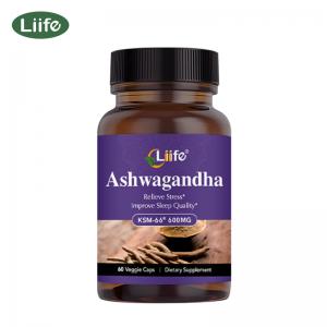 Liife Ashwagandha - Relax, Restore,Sleep Support: 600mg, 60 Capsules, 30-Day Supply, Tested and Certified