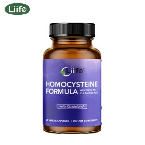 Liife Homocysteine Formula – Quatrefolic, B6/B12/Betaine | 60 Veggie Caps, Homocysteine Metabolism & Methylation Heart Health Support