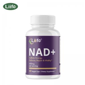 Liife NAD+ Supplement with Niacin, Selenium, Vitamin E, Magnesium & Turmeric - Supports Cellular Health, Defense & Longevity - 60 Capsules, 1-Month Supply for Adults