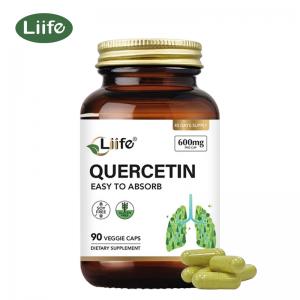 Liife Quercetin 600mg With Tyrosine Bromelain, Respiratory & Cellular Health & Antioxidation, 90 Capsules Supplement, Third Party Tested