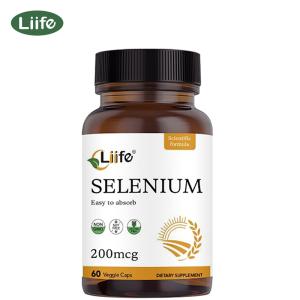 Liife Selenium 200 mcg-L-Selenomethionine with Vitamin E & Vitamin B2- Antioxidant for Energy, Heart, & Immune Support