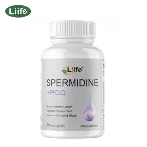 Liife Spermidine + PQQ Supplement - Supports Healthy Aging & Youthful Skin - 10mg Spermidine, 10mg PQQ, 30 Veggie Capsules