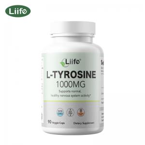 Liife-Tyrosine: 1000mg, 90 Capsules for 45 Days - High-Purity Tyrosine Supplement for Spiritual Awakening and Emotional Wellness