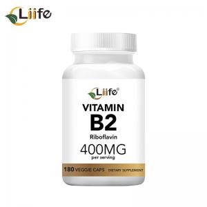 Liife Vitamin B2 (Riboflavin) Energy Skin & Cellular Health Supplement Vitamin B-2 400mg 180caps