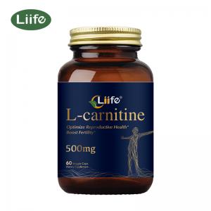 Liife L-carnitine - 500 Mg, 60 Capsules Per Bottle - Supports Sports Nutrition,Antioxidant,male reproductive health.