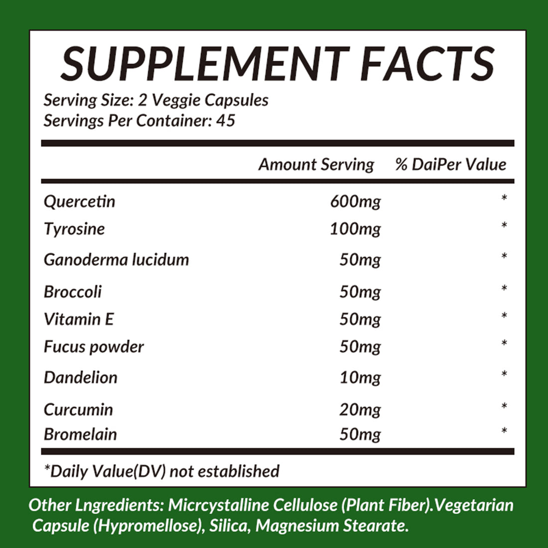 LIIFE Quercetin with Bromelain 600mg, Supports Lung Function, Immune Health & Antioxidant Defense, Non-GMO, Soy-Free, Gluten-Free, 90 Capsules