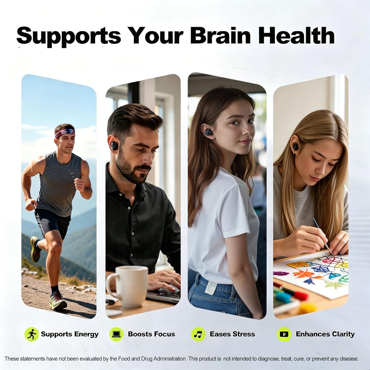 Liife Phosphatidylserine Supplement 300mg Per Serving,60 Veggie Caps，4-in-1 PS Supplement,Supports Cognitive Health and Brain Function