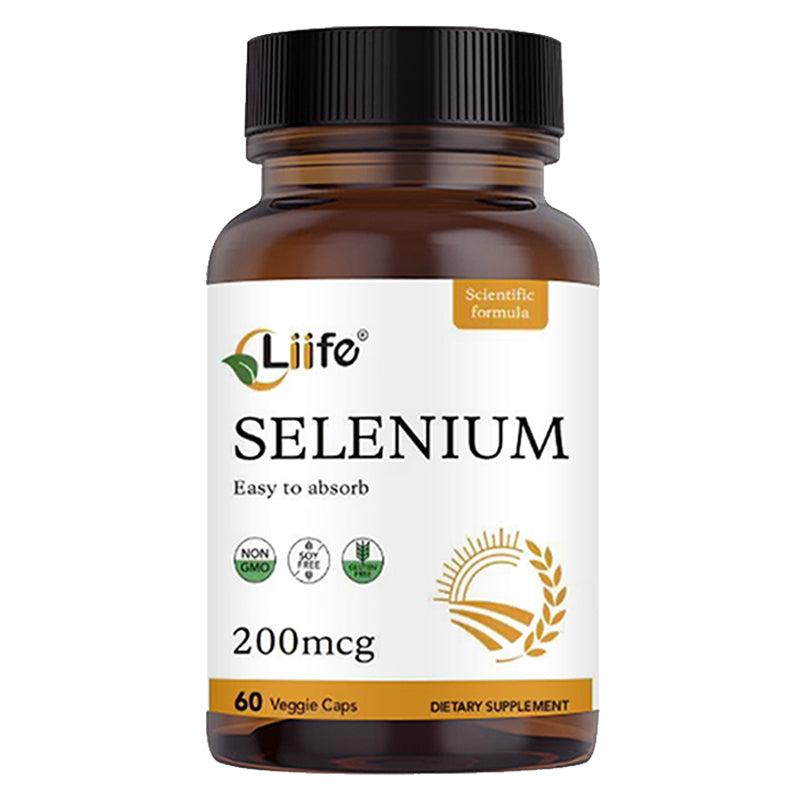 LIIFE Selenium 200 mcg, 60 Vegetarian Capsules