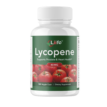 LIIFE Lycopene –Dietary Supplement with Tomato Extract, Zinc, Selenium, Vitamin E -Prostate, Antioxidant, Heart Health, and Overall Health Support – 120 Capsules